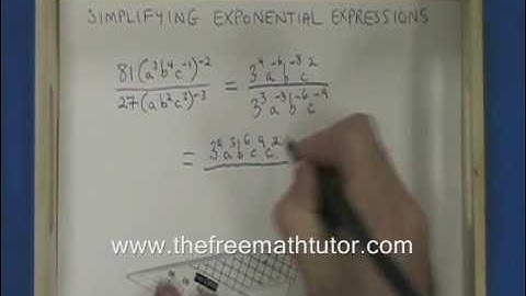 Simplifying Exponential Expressions