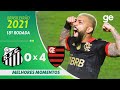 SANTOS 0 X 4 FLAMENGO | MELHORES MOMENTOS | 18ª RODADA BRASILEIRÃO 2021 | ge.globo