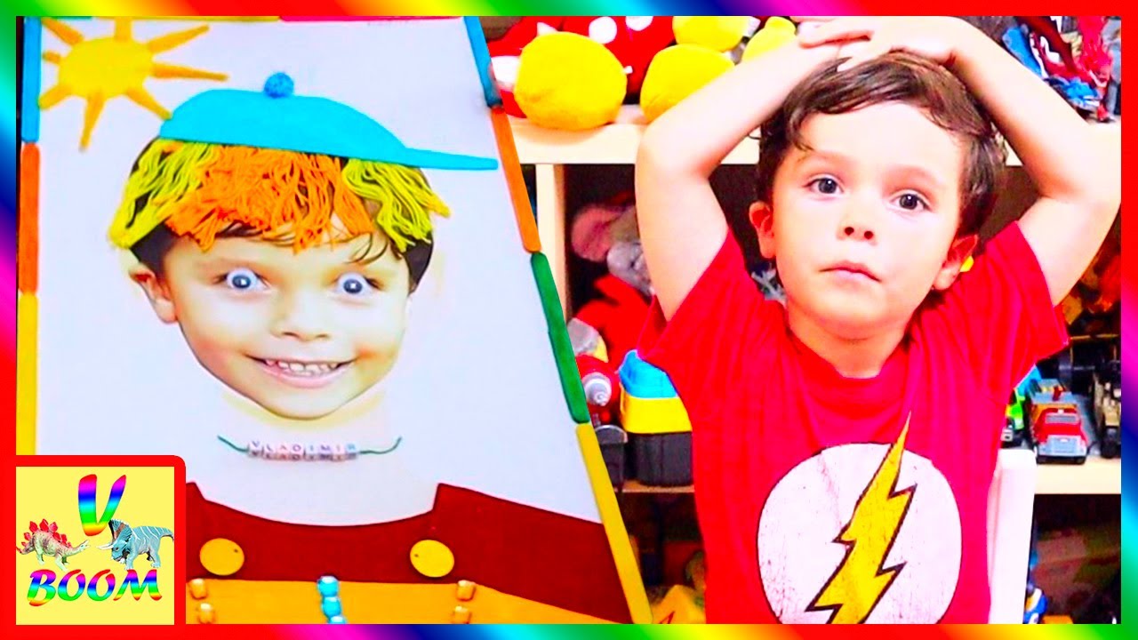 1st Toddler DIY Art & Craft Activity - DIY Portrait Project - YouTube