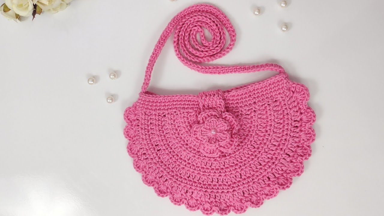 Bolsa de crochê infantil / Bolsa Milena passo a passo
