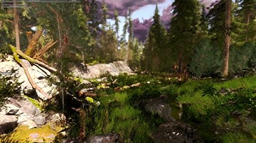 GIBLION 2024 stylized rendering with LUMINA Real time GI and Sky Master volumetric clouds & lights A