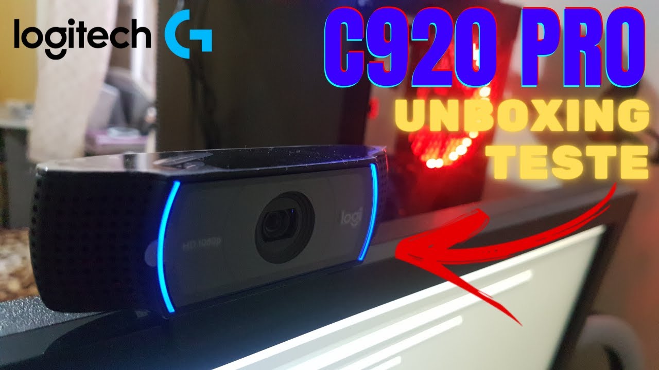 COMPREI UMA WEBCAM LOGITECH C920 PRO !!! UNBOXING e TESTE - YouTube