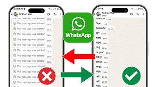 How to See Deleted Messages on Whatsapp | How do I see deleted messag...
