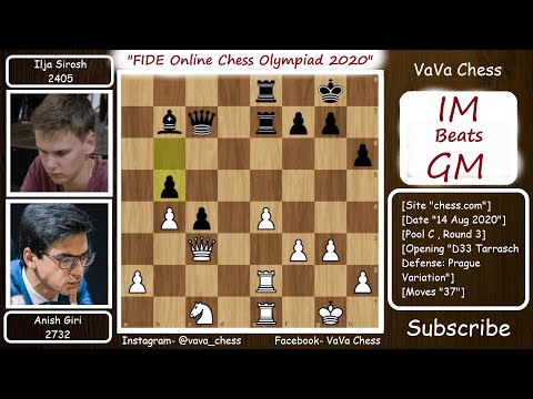 Anish Giri Lost Against IM Ilja Sirosh (2405)