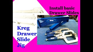 Kreg drawer slide jig review & demo
