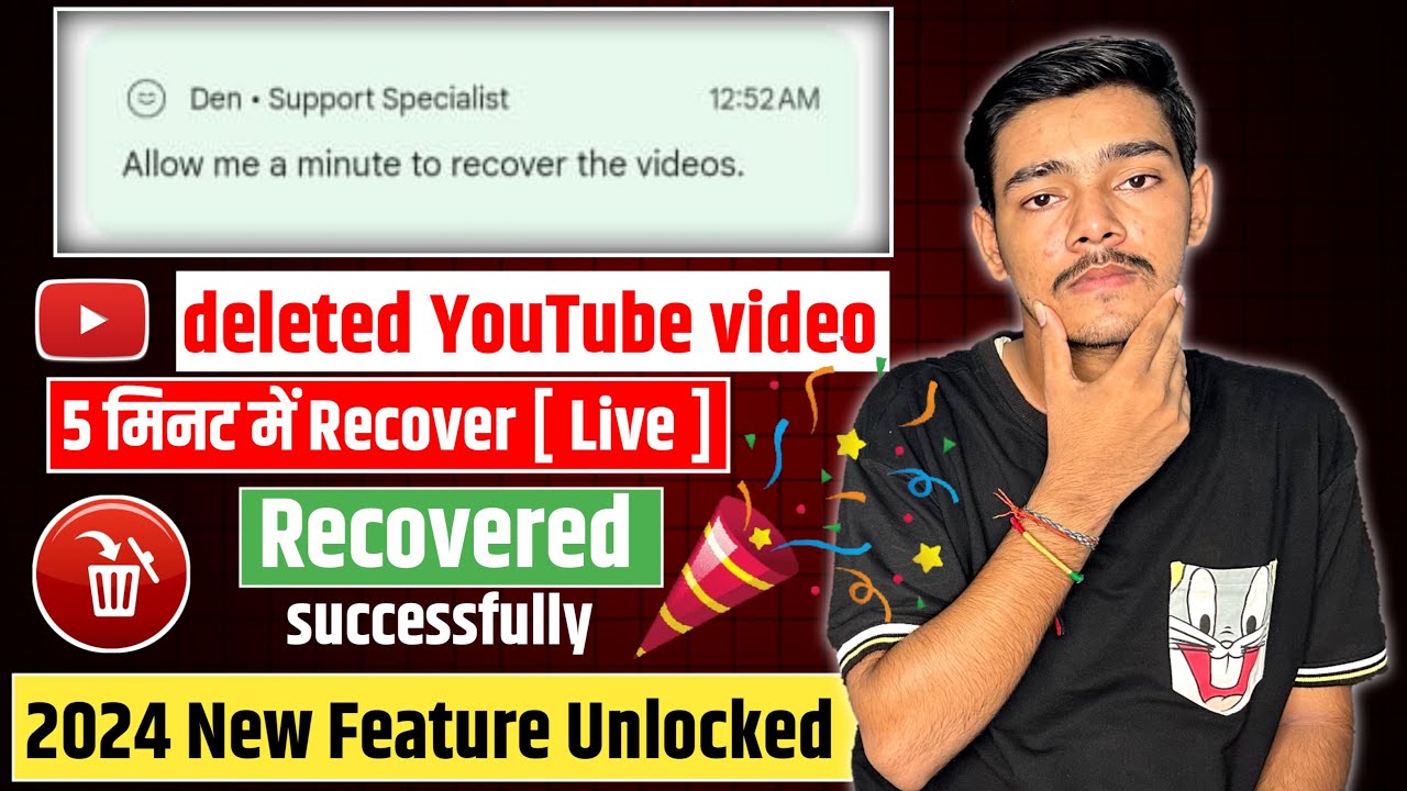 { 3 Tricks } YouTube se delete video wapas kaise laye 2024 || how to recover deleted youtube videos