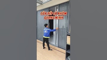 Cửa xếp lá nhôm ngăn muỗi, côn trùng #shorts