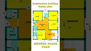 Modern 3BHK House Plan: 35 x 43 ft - Design & Dimensions