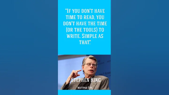 Stephen King's  Writing Advice | Wattpad Tips | #Shorts #StephenKing