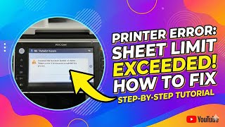 Famous How to Fix Ricoh Printer Error: "Exceeded the Maximum Number of Sheets Net Worth