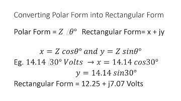 ENGG 104 Video 18 - Polar and Rectangular Forms of a Sine Wave