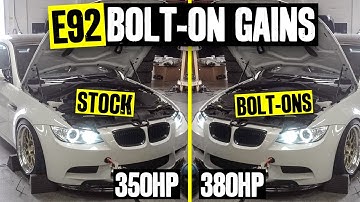 Dyno Time, Before and After. Simple Bolt-ons = Unlocking +30hp on Vin’s E92 BMW M3!