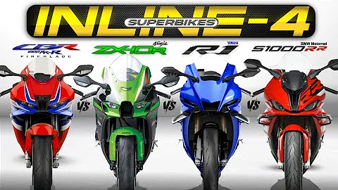 Who’s the King of Inline-4 Superbikes? ┃ Honda CBR1000RR-R vs ZX-10R vs Yamaha R1 vs BMW S1000RR