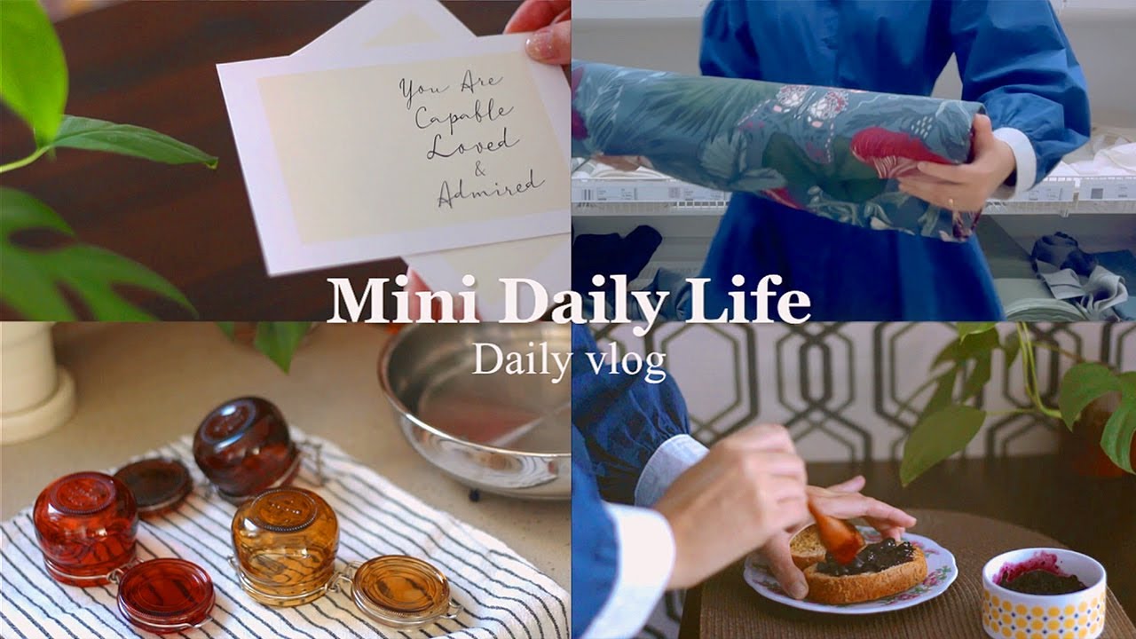 krvlog｜ИКЕА｜Повседневная жизнь Кореи｜Блюберри джем приготовление пищи｜стеклянная бутылка дезинфекция