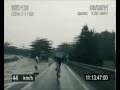 Cyclist outruns police on a highway