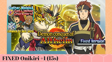 [SAO: Memory Defrag] FIXED Onikiri Master +1 (15s)
