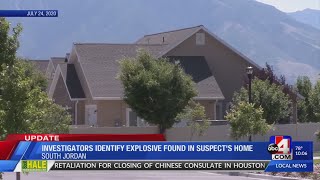 South Jordan Police Department releases updated information on explosives found in suspect’s home