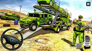 Army Vehicles Transport Truck Simulator - Car Transporter Truck, Cargo Airplane - Android GamePlay screenshot 2