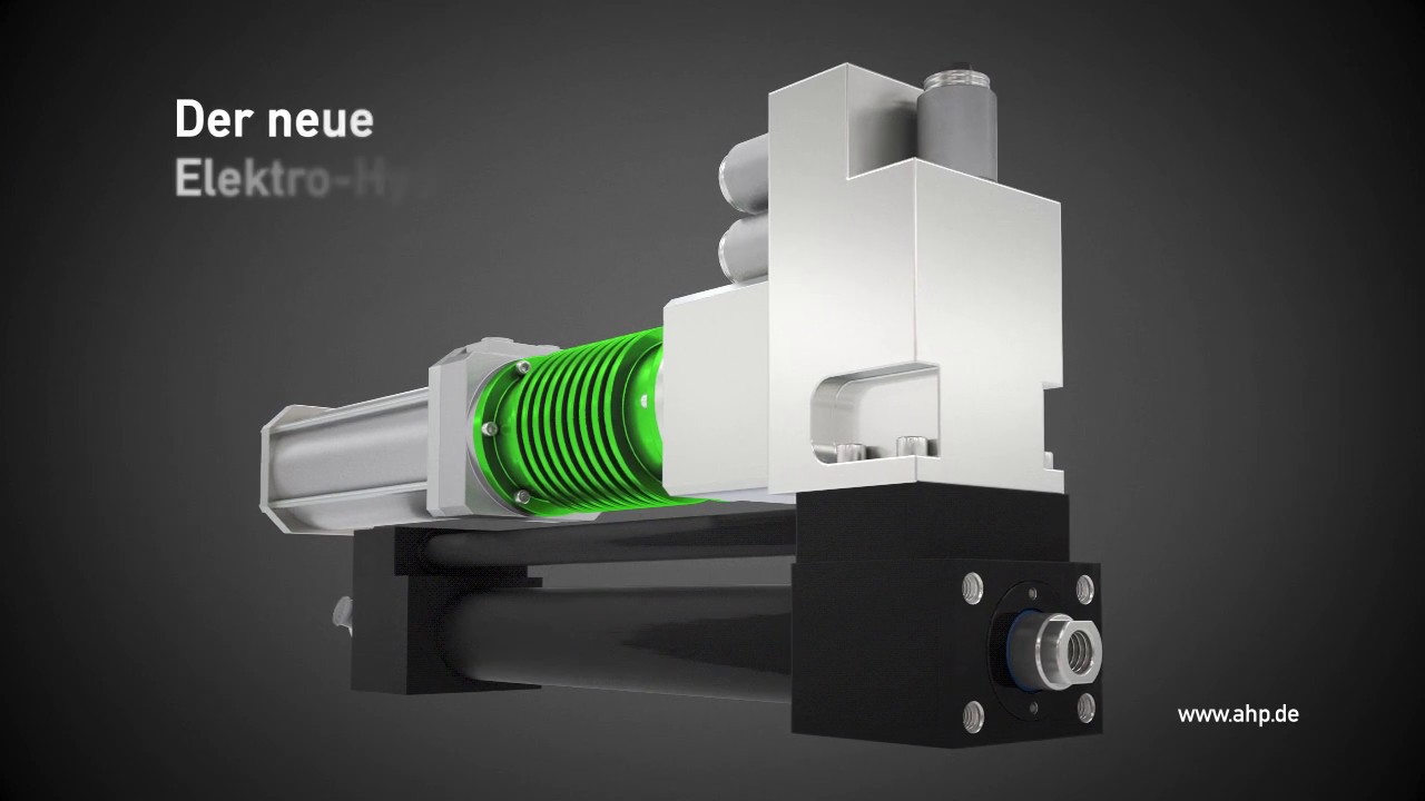 Hydraulisch-elektrischer Linearantrieb