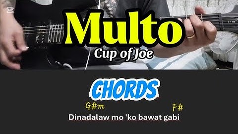 Multo Cup of Joe Guitar Chord Tutorial Lesson #guitarlesson