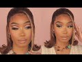 smoke + crystals makeup look. | blonde highlights julia hair co.