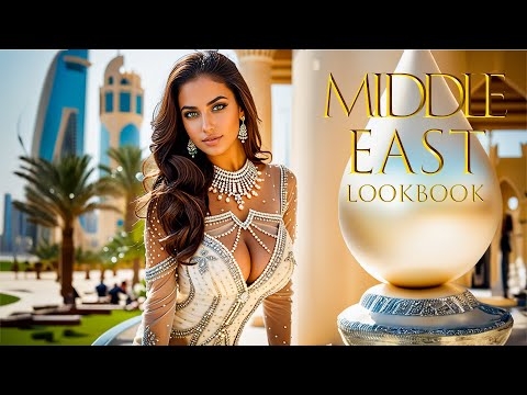 [4K] AI Lookbook Middle East Beautiful Girl Model Video - The Pearl-Qatar, Qatar 2nd