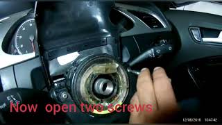 Steering angle sensor replace Audi A4.