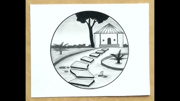 images Easy Scenery Drawing With Pencil draw easy scenery pencil shading