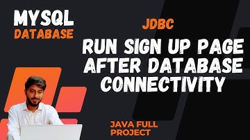 17. Run Sign Up Page After Database Connectivity in Java with MYSQL in Hindi By Vikas Singh JDBC