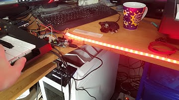 Arduino MIDI Controlled Adafruit Dotstar LED Strip Test 1
