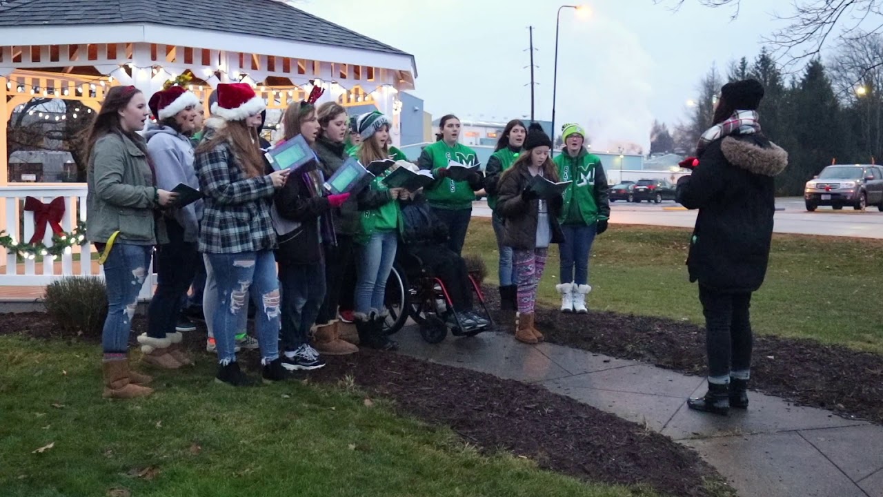 Caroling with the Mogadore High School Choir YouTube