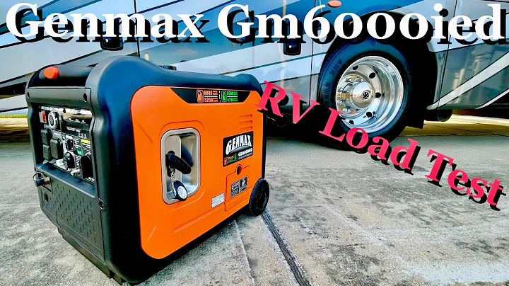 New GENMAX GM6000ied Dual Fuel Inverter Generator - RV Load Test