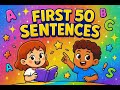“First 50 Simple Sentences for Kids | Easy Reading Practice for Beginners”