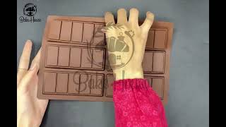 Bake House |Rectangle Chocolate Bar Mold Silicone 6 Cavity| Bake House