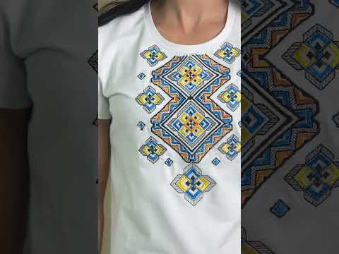 Футболки парні з вишивкою/ Family look білі Етніка, футболки вишиванки сімейні, футболки з вишивкою парні, відео 1