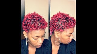 I Cut All My Hair Off AGAIN &amp; Im A Red Head Now! TWA