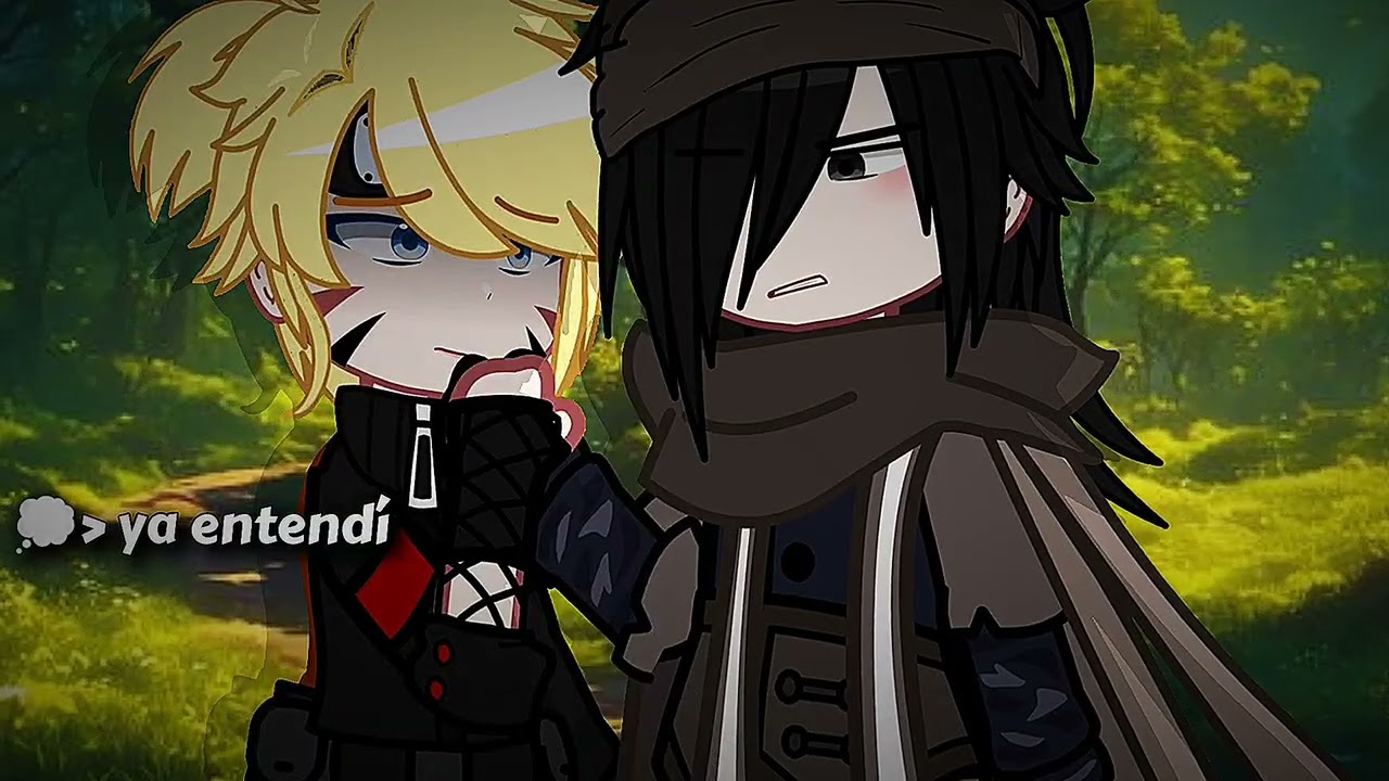 Sasuke 💞 amor por Naruto vida 🌃✨ SasuNaru meme Gacha love ✨❣️