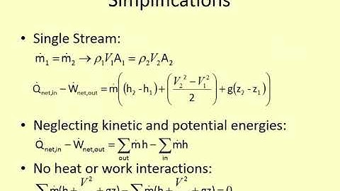 ENGR 219 - Lecture 12 (Thermo I) - Steady flow devices: 1st-law analysis and mass balance
