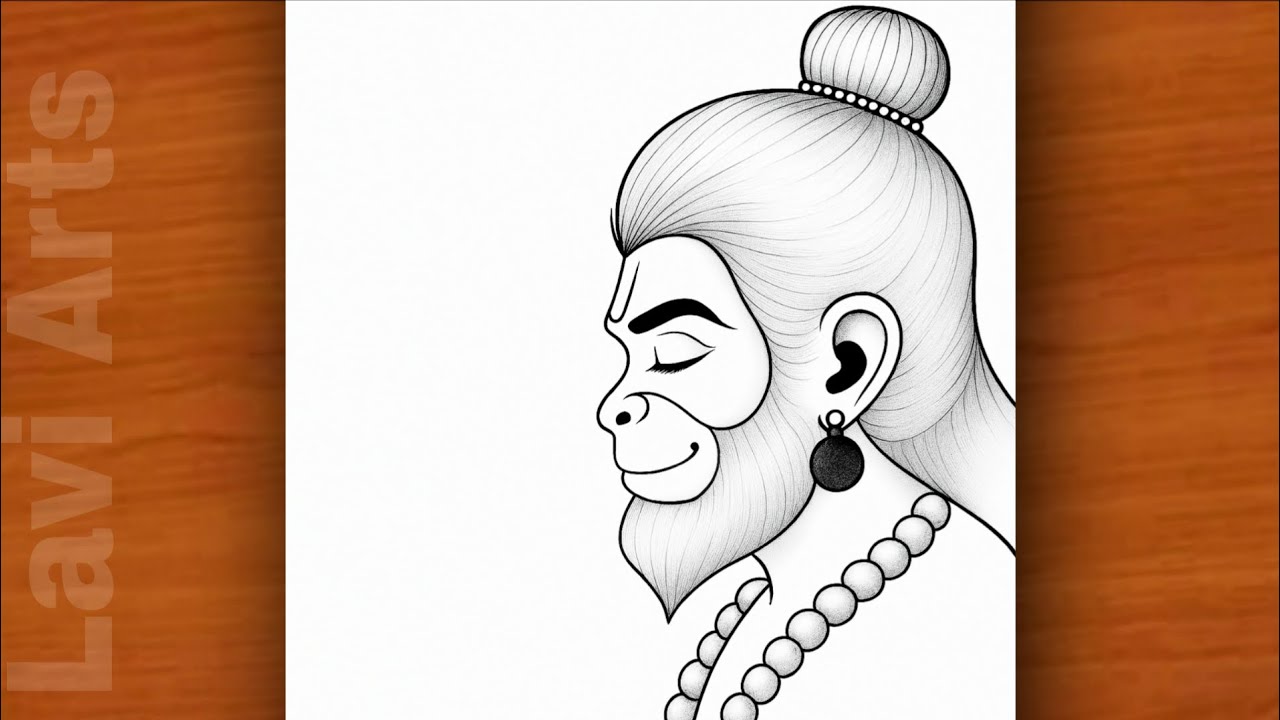 Easy Hanuman Ji Drawing | Bajrangbali Drawing | Chitra | God drawing | Drawing image | Lavi Arts