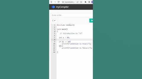 Lesson 7 : C Programming - Introduction to C Programming: Understanding If-Else Statements