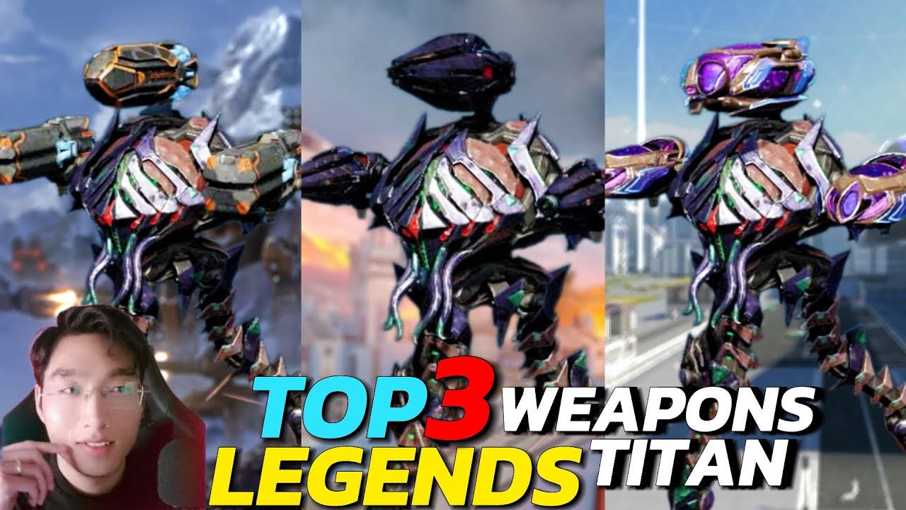 Топ-3 легендарных наборов оружия титанов всех времён | War Robots