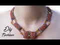 DIY Necklace. Beaded necklace tutorial. Beautiful Necklace