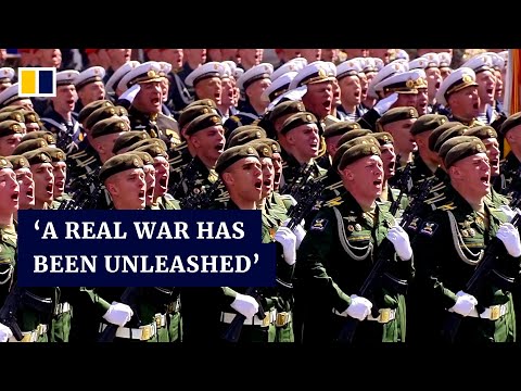 Putin tells Victory Day parade ‘real war’ unleashed on Russia