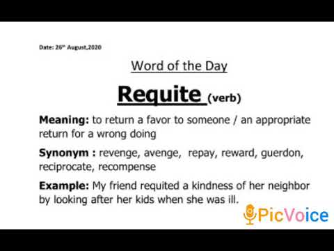 Meaning requited Requited