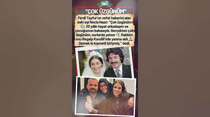 FERDİ TAYFUR'UN VEFATI SONRASI NECLA NAZIR'DAN İLK MESAJ GELDİ GERÇEKTEN ÇOK ÜZGÜNÜM NURLARDA YATSIN