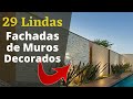 Encante-se! 29 Fachadas Deslumbrantes com Muros Decorados em Estilos Variados!