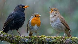 🌙 Tidur Nyenyak Suara Burung dan Hujan | Anis Hitam, Bulbul & Robin (4 Jam)