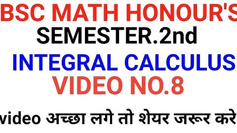 BSC MATH HONOUR