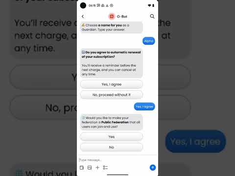 G-Bot Federation Setup Service Portrait Mode