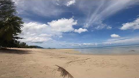 #Koh samui#Beaches#Thailand#4K#Travelvideo  Walking on Beautiful Natain Beach koh samui thailand